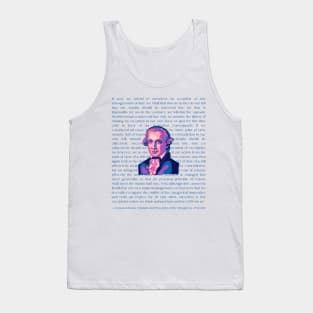 Emmanuel Kant Portrait and Quote Tank Top